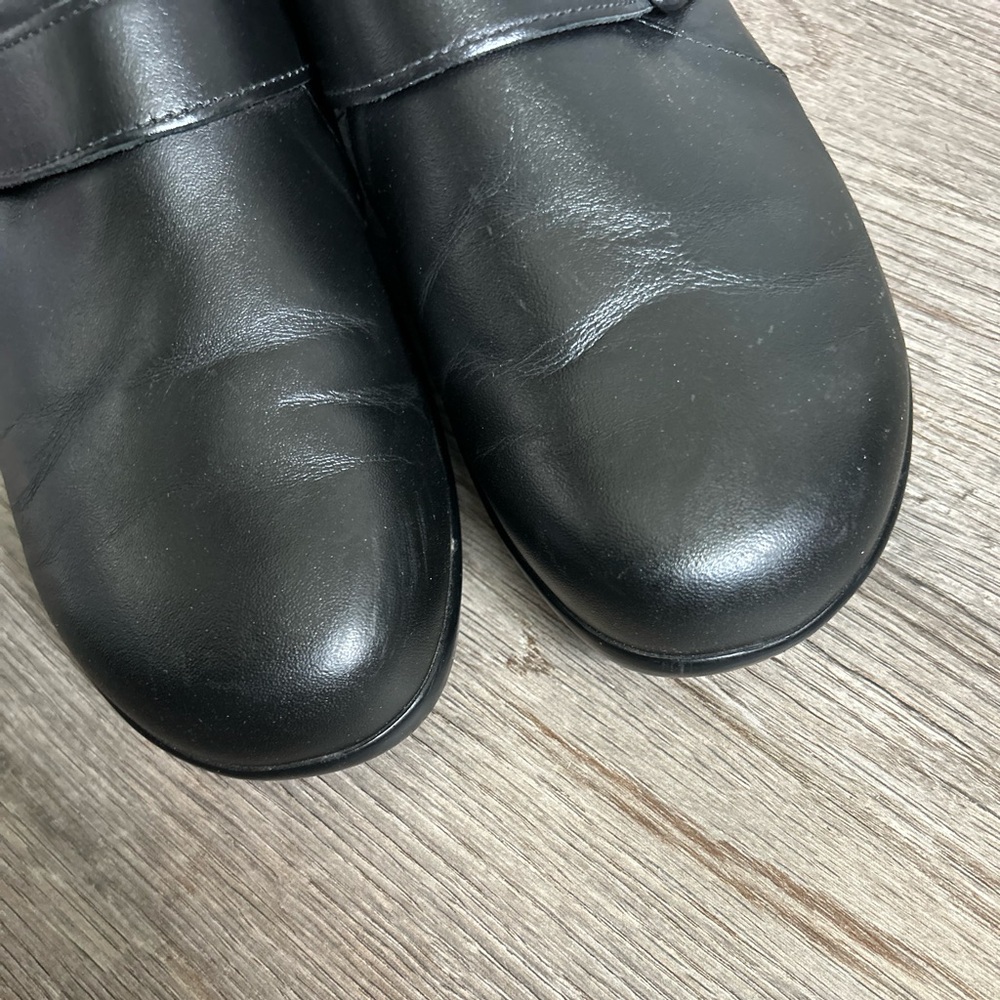 SAS Clog slip on Classic Black Leather Loafers - Picture 10 of 10